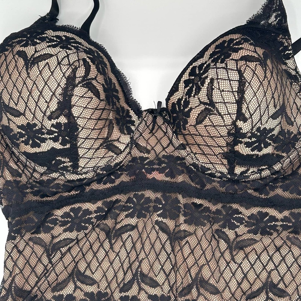 Skinnygirl lace shaper XL Style 776154 black bodysuit - Picture 5 of 7